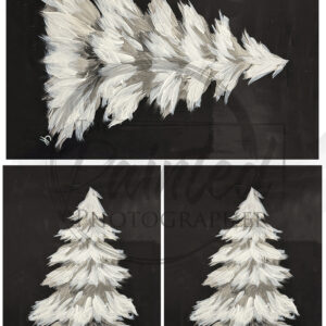 Midnight Snow Decoupage Paper