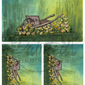 The Gathering Cart Decoupage Paper