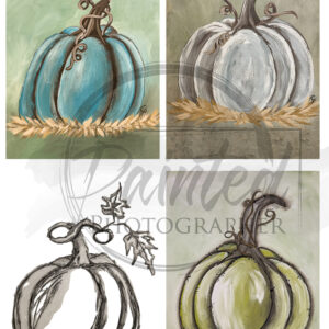 Pumpkins Decoupage Paper