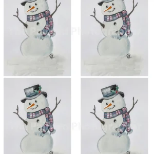Snowyman Rice (Decoupage) Paper