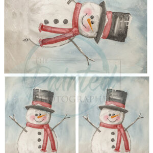 Simple Snowman Rice (Decoupage) Paper