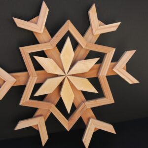 Handmade Wood Snowflake