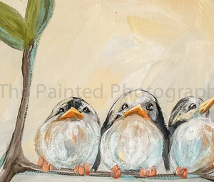 3 Baby Birds Rice Paper (Decoupage Paper)