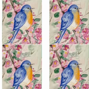 Bluebird Delight Rice Paper (Decoupage Paper)